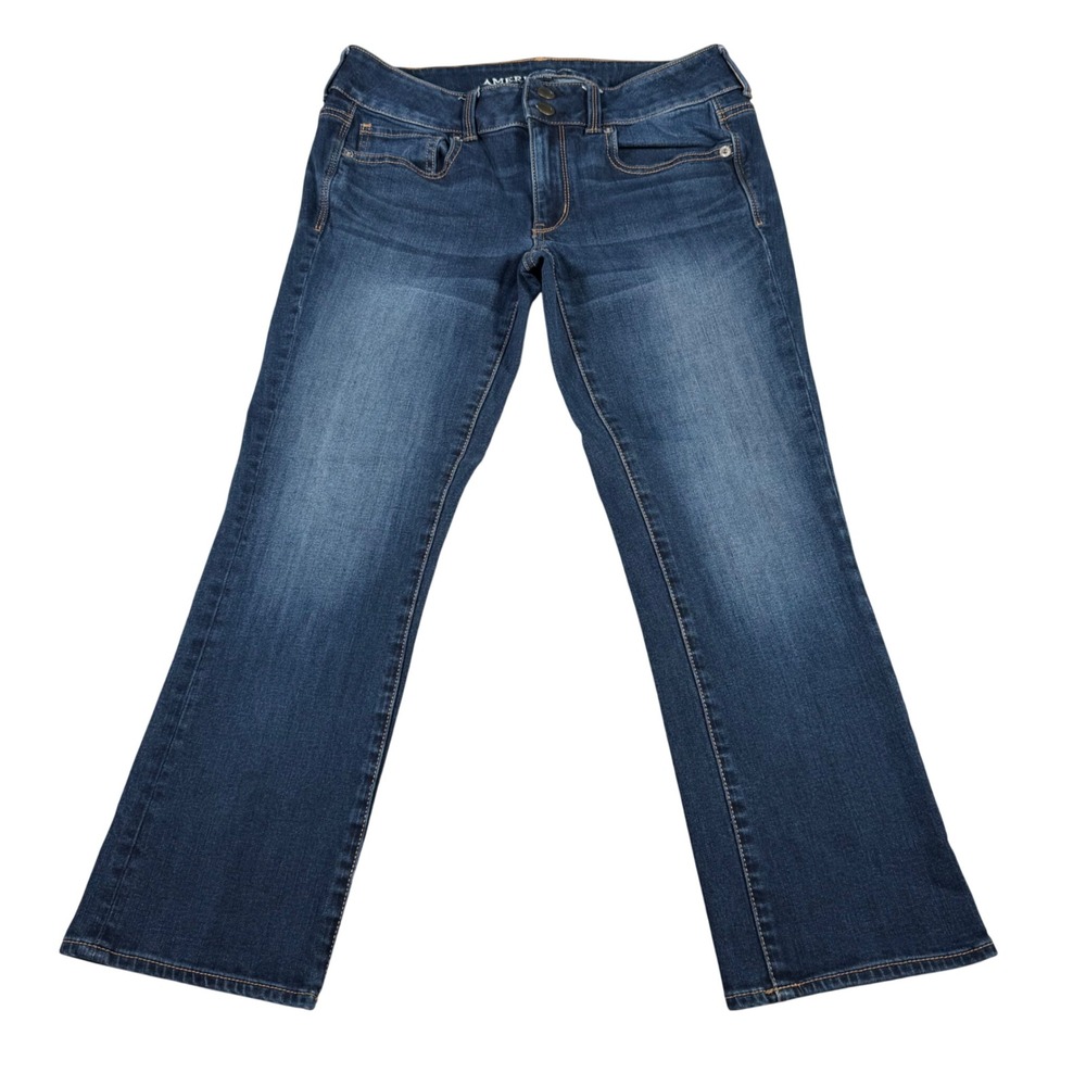 American Eagle Outfitter Artist Crop Jean Women 8R(FIT 29x23.5)Blue Stretch READ